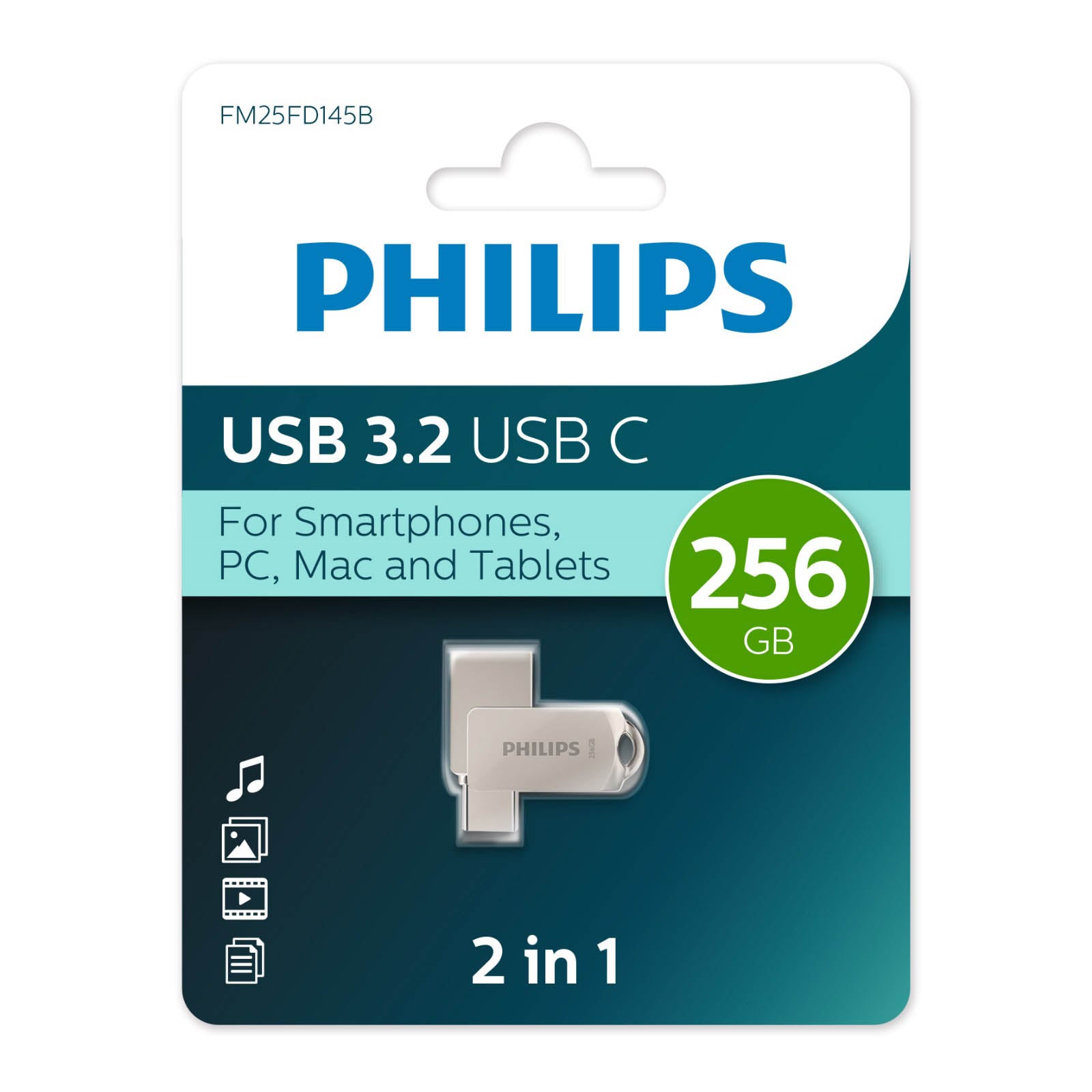 Philips 2-in-1 USB-C 256GB USB3.2 Philips 2-in-1 USB-C 256GB USB3.2
